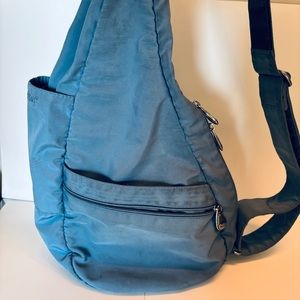 Ameribag healthy back sling bag nylon blue